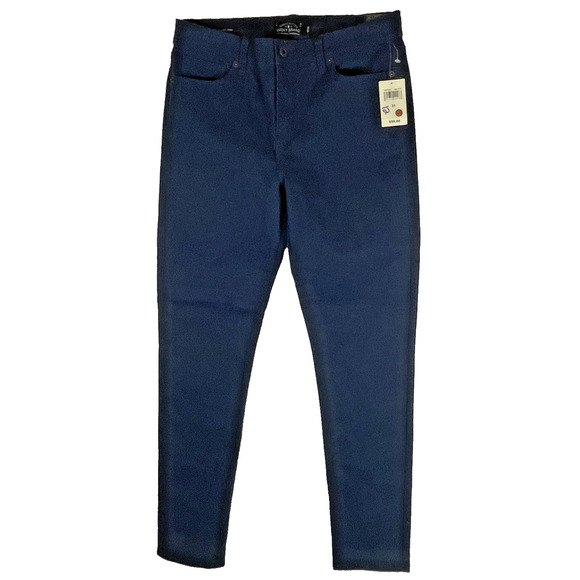 Lucky Brand Brooke Legging Jean Size 12/31 (29 ins) Navy Blue Stretch Non-Denim - Picture 1 of 15